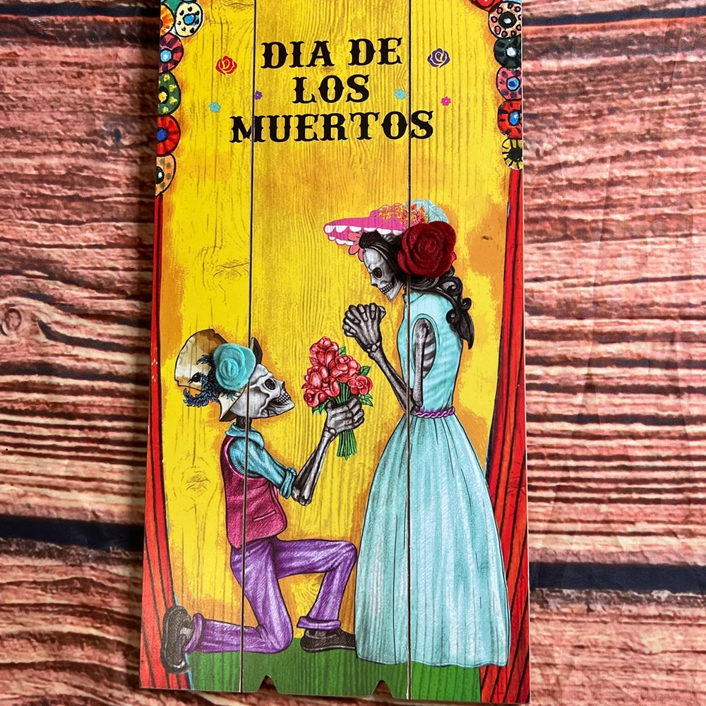 Dia de los Muertos Wooden Art